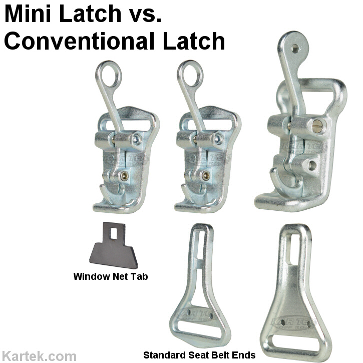 bourdon forge 1282 mini latch and base assembly quick release lap belt versus conventional quick release latch