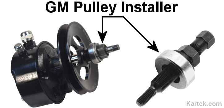 chevy chevrolet gm power steering pulley installer on gm vane style power steering pump