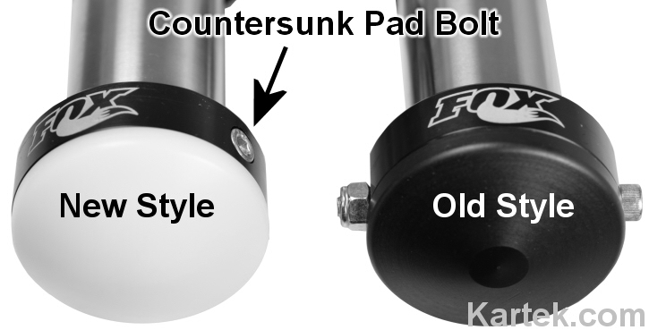 fox shocks old style versus new style delrin bump stop pads