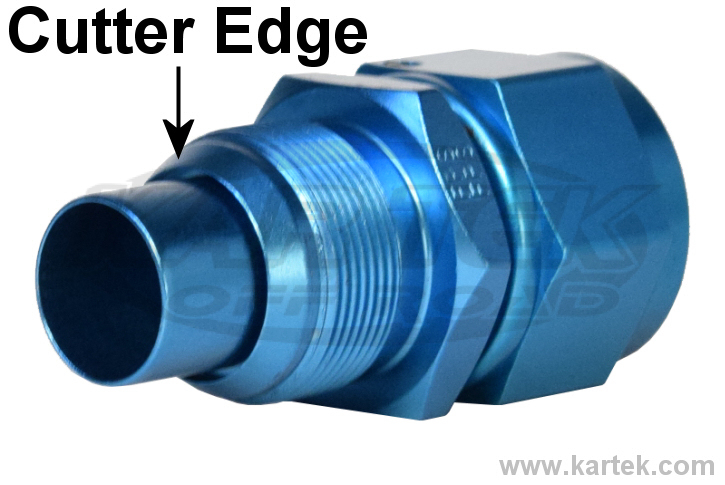 XRP AN hose end blue cutter fitting