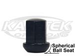 Black 14mm-1.5 Ball Seat Lug Nut For 5 Lug Centerline, BTR, EMPI Race Trim or Method Race Wheels