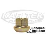 Gold 14mm-1.5 Ball Seat Open End Nut For 5 Lug Centerline, BTR, EMPI Race Trim, Method Race Wheels
