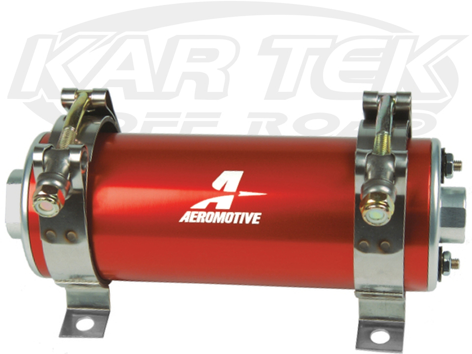 Aeromotive 11106 Red A750 600HP to 1000HP Fuel Pump With AN -8 ORB Inlet And AN -6 ORB Outlet