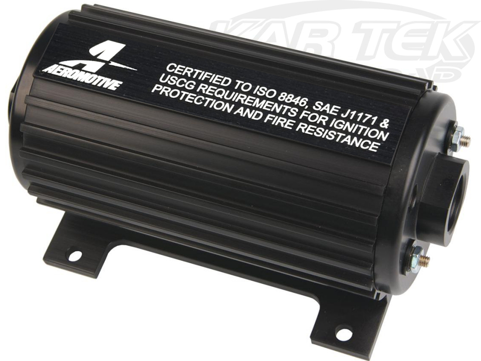 Aeromotive 11108 Black Marine A1000 1000HP to 1500HP Fuel Pump With AN -10 ORB Inlet And Outlet