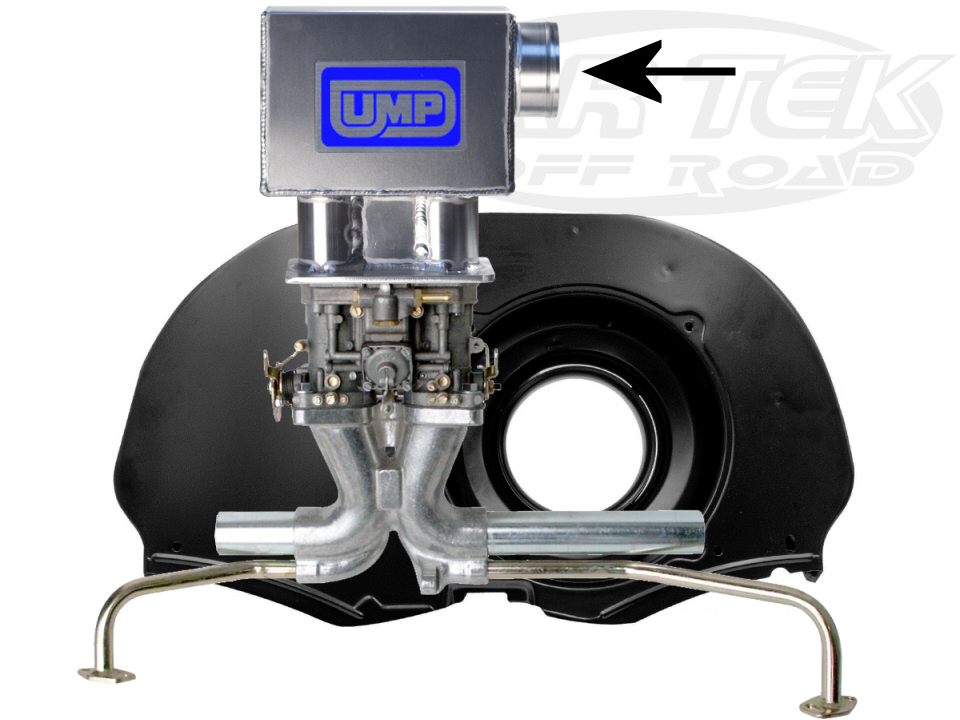 ump 10109 air filter aluminum air box for weber idf empi hpmx dellorto drla single or dual carburetors
