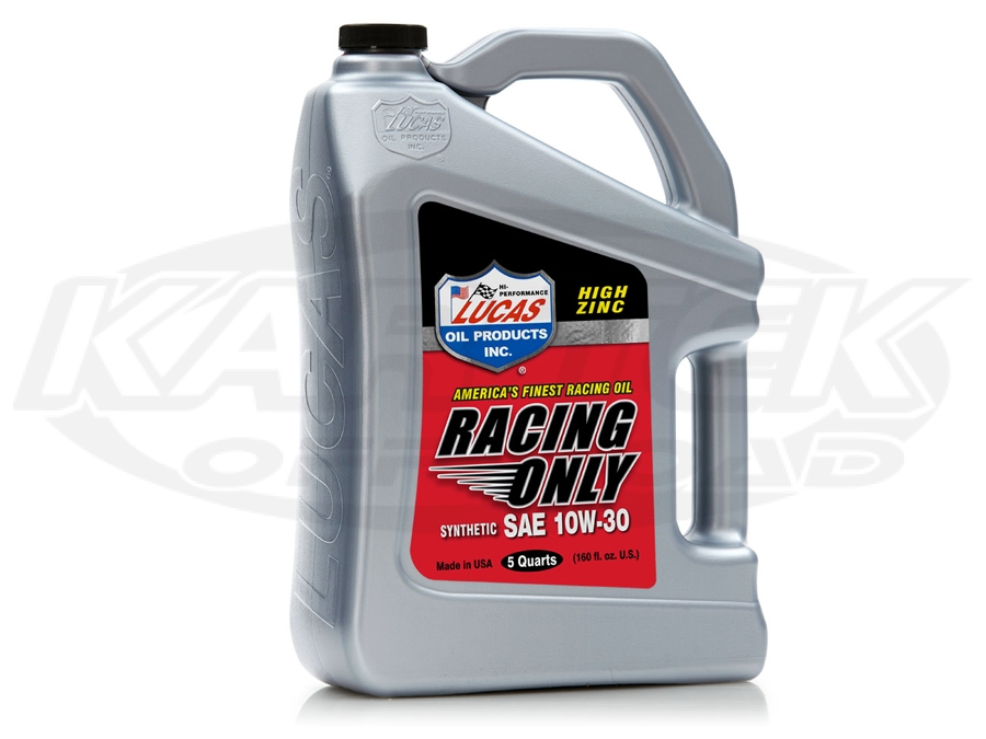 Lucas Oil Racing Only Synthetic Motor Oil SAE 10W30 10W30 5 Quart