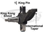 Foddrill Left Side 2d Camber King Kong Snout Spindle For International Tie Rod End With 1-3/4" KP