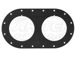 Redhead Valves RH-5010 Female Double Dry Break Receiver 16 Bolt Aluminum DVR Flange Plate 4.5" Cntr