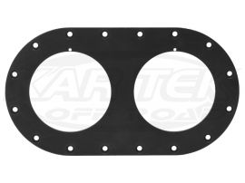 Redhead Valves RH-5010 Female Double Dry Break Receiver 16 Bolt Aluminum DVR Flange Plate 4.5" Cntr