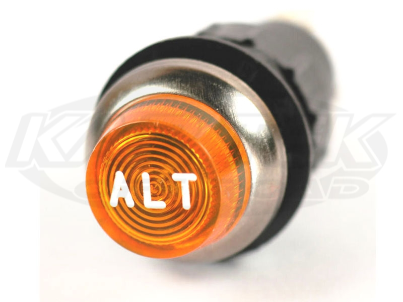 430 Series Engraved Indicator Lights Amber Lens Amber OIL Kartek