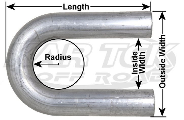 180 degree u bend tubing dimensions