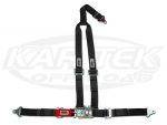 Crow Enterprizes Latch And Link Style Bolt In Seat Belt Harness 2" Lap 2" Shoulders 3 Point Y-Type