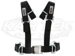 Crow Enterprizes Automotive Style Latch Seat Belt Harness Bolt In 2" Lap And Wrap Around 2" Shoulder