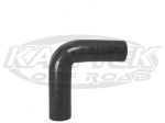 4-Ply Black Silicone 90 Degree Turbo Or Intake Hose 2-1/2" Inside Diameter 2-7/8" Outside Diameter