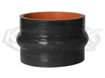4-Ply Black Silicone Turbo Intake Hump Hose Couplers 2-1/2" Inside Diameter 2-7/8" Outside Diameter