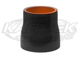4-Ply Black Silicone Turbo Or Intake Hose Reducers 1-3/4" Inside Diameter To 1-1/2" Inside Diameter