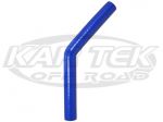 4-Ply Blue Silicone 45 Degree Turbo Or Intake Hose 2-1/2" Inside Diameter 2-7/8" Outside Diameter