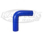 4-Ply Blue Silicone 90 Degree Turbo Or Intake Hose 2-1/2" Inside Diameter 2-7/8" Outside Diameter