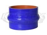 4-Ply Blue Silicone Turbo Intake Hump Hose Couplers 2-1/2" Inside Diameter 2-7/8" Outside Diameter