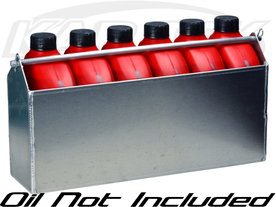 Manwelder 6 Quart / Liter Spare Oil Holder Bolts To Your Car With Quick