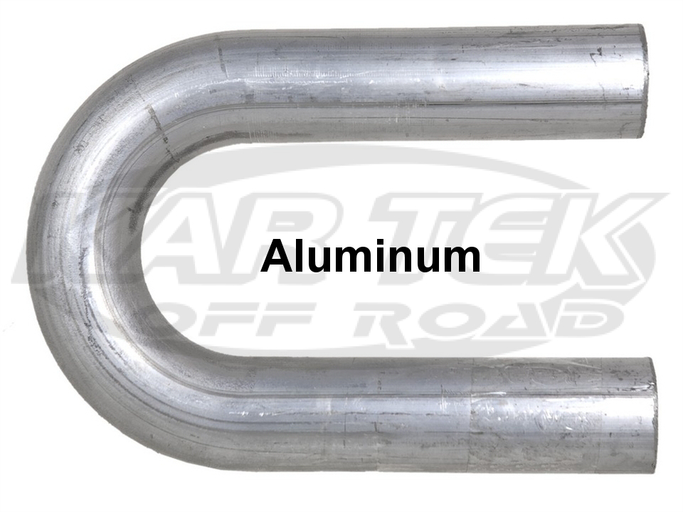 Vibrant 2in O.D. Universal Aluminum Tubing (180 degree Bend) - Polished main image 1