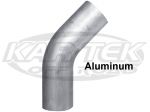 45 Degree Elbow Mandrel Bent 6061 Aluminum Round Tubing 3" Outside Diameter 0.065" Wall