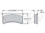 Wilwood 7420 SL6R Brake Pads PolyMatrix Q