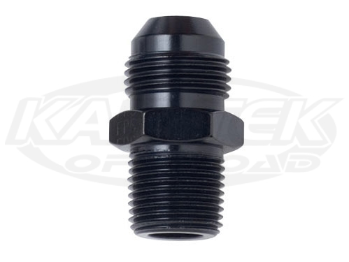 Shop NPT Pipe Thread Male to AN Male Straight Black Aluminum Now