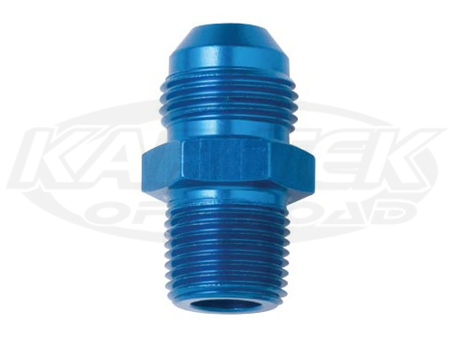 Shop NPT Pipe Thread Male to AN Male Straight Blue Aluminum Now