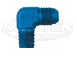 Shop NPT Pipe Thread Male to AN Male 90 Degree Blue Aluminum Now