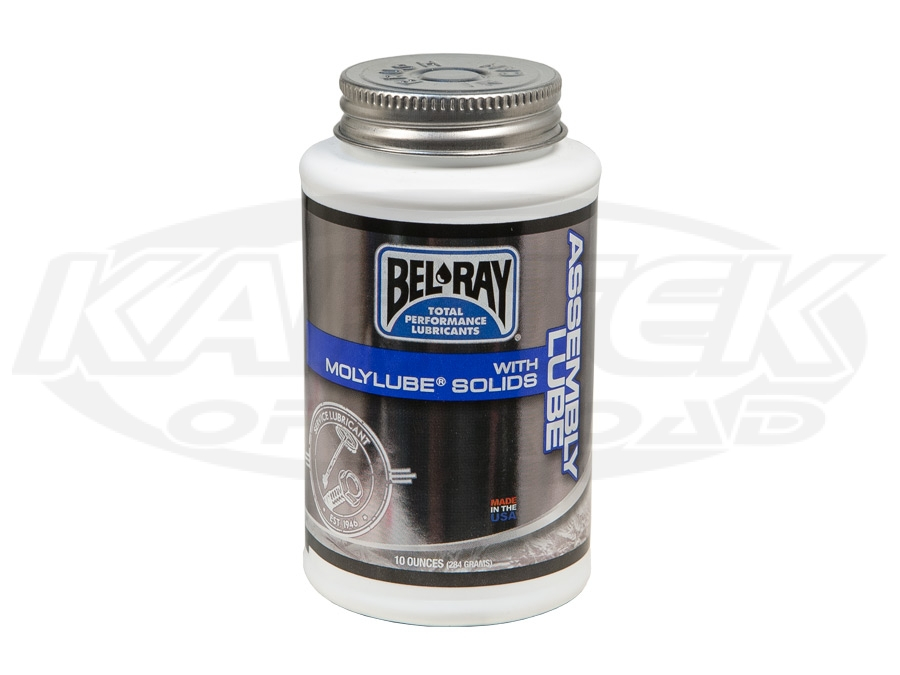Bel Ray MolyLube Assembly Lube Brush Top Bottle 10oz Jar Kartek OffRoad