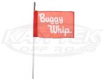 Buggy Whip 5 Foot Tall White Fiberglass Whip Antenna With Socket For 1156 or 1195 Light Bulb