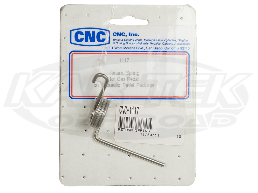 CNC Return Spring for Hydraulic Pedal Assembly For CNC122CXP Kartek