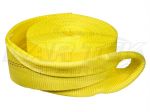 Boxer Tie Downs 3" x 30 Foot Yellow Tow Rope With Reinforced Loops 30,000 lbs Breaking Strength