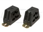 Progressive Rate Bump Stops - 4" Tall Black Pair