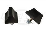 Wedge Bump Stops - 1-1/2" x 2" x 1-3/4" Black Pair