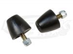 Cone Bump Stops - 1-9/16" x 1-5/8" Black Pair