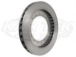 14" Vented Double Pattern Rotors  1.25" Width, Left