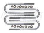 ICON Ford 1999-2010 F250/F350 Rear U-Bolt Kit Non-Dually 12" Long