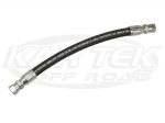 Fox Shocks Replacement -10 Female Straight To -10 Female Straight 18 Inch Long Cloth Braided Hose