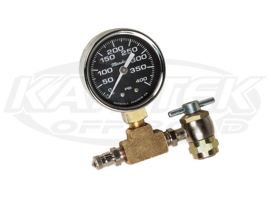 Brass Pressure Gauge For Fox, King, Bilstein, Or SwayAWay Nitrogen
