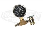 Brass Pressure Gauge For Fox, King, Bilstein, Or Sway-A-Way Nitrogen Shocks 0 To 400PSI