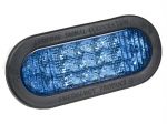 6" Oval LED Blue Warning Light 6" Oval