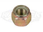 Grade 8 Fine Thread 3/8"-24 Nyloc Hex Lock Nuts Gold Zinc Plated