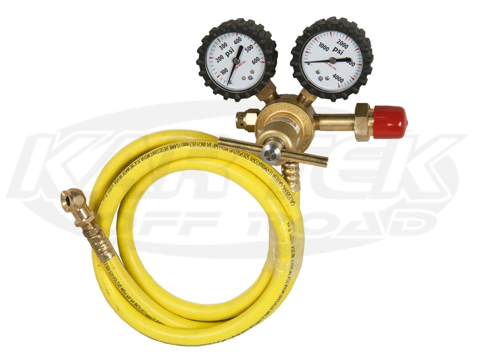 Nitrogen Bottle Regulator With Hose For Refilling Bilstein, Fox, King