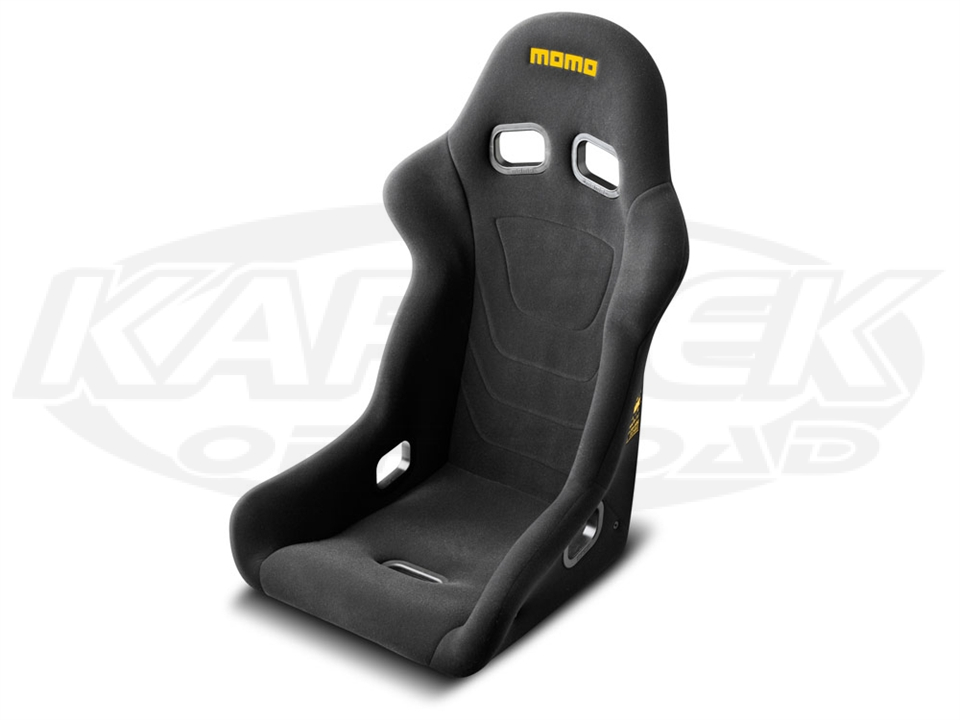 momo MOMO Start Fiberglass Seat Standard - Black - Kartek Off-Road