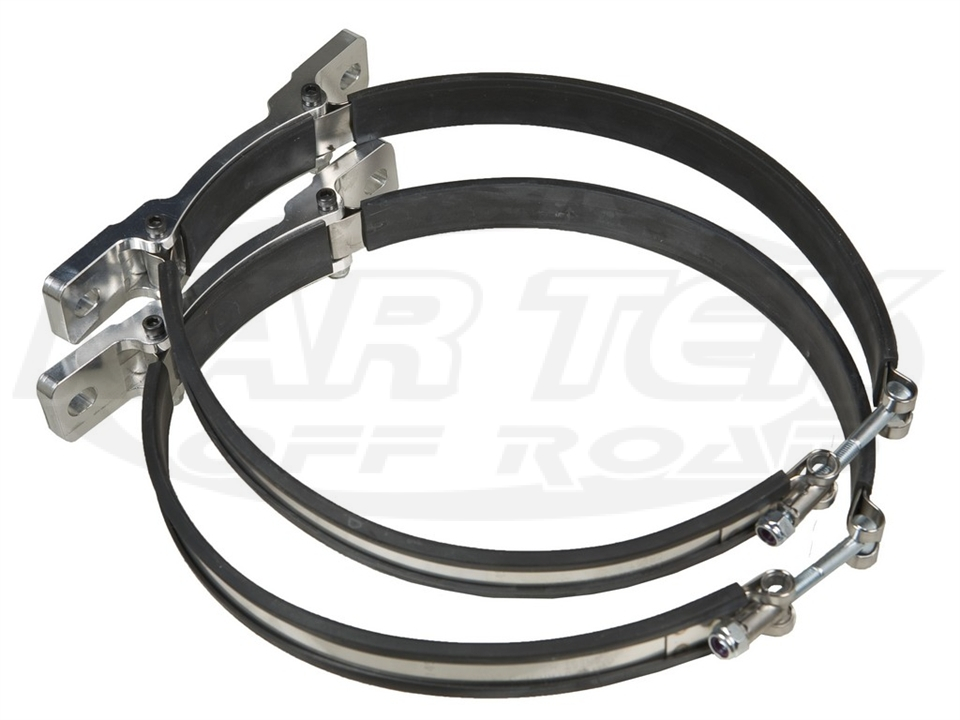 Oil Tank Mounts 6" Dia. Tank Brackets Kartek OffRoad