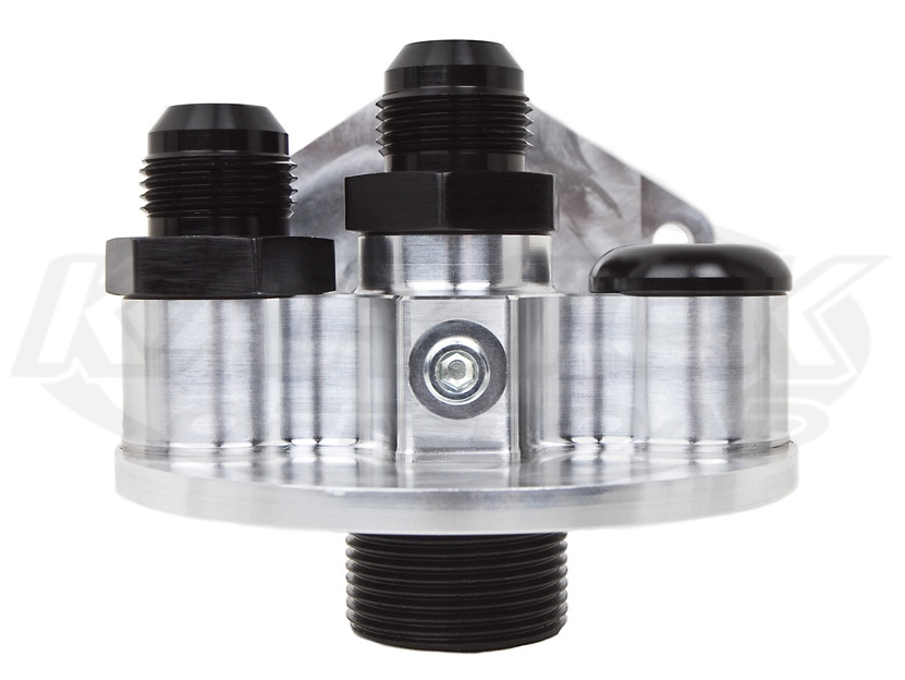 Peterson 091352 Billet Remote Oil Filter Mount 12 Inlet/Outlet For