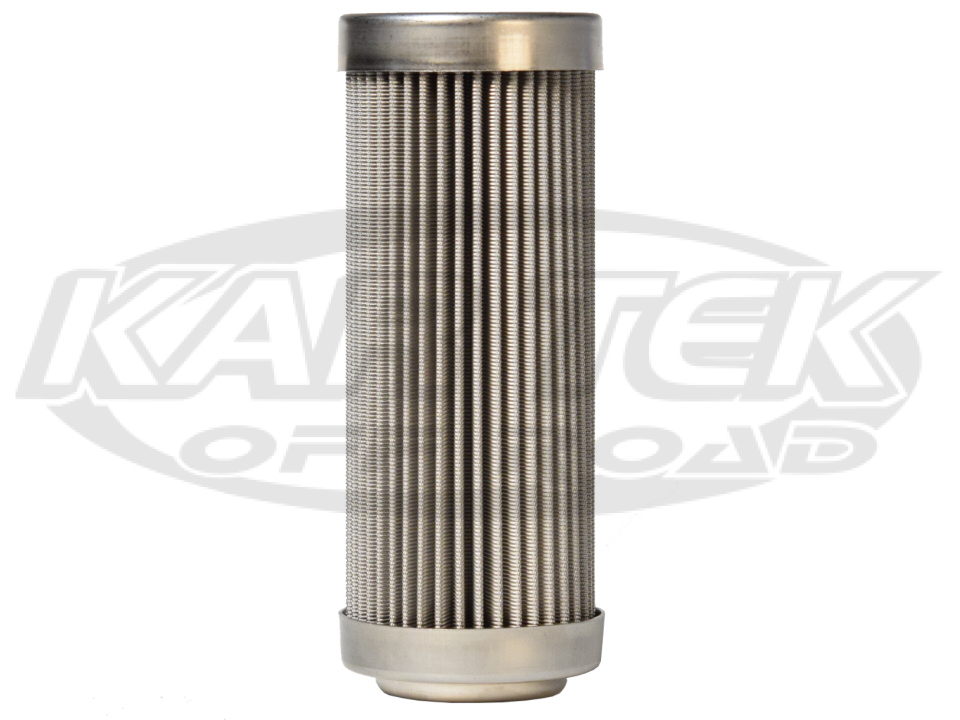 Aeromotive 12602 - 100 Micron Stainless Mesh Pre Filter Element 4-1/2" Long 1-3/4" Dia. 1" Opening