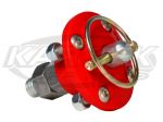 AutoFab Complete 2-9/16" Red Urethane Hood Pin Bushing Assembly With Q-Clip, Bolts and Nyloc Nuts
